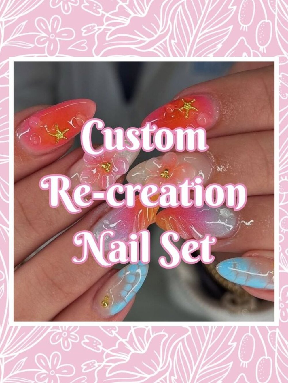💅 Custom Re-Creation Press-On Nails (Made to Order)